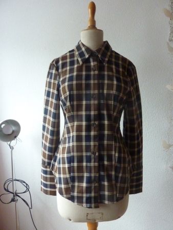 H&M Hemd/ Bluse kariert braun Grösse XS, neu