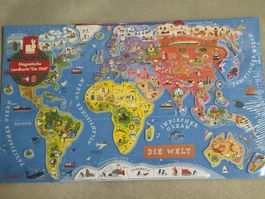 Janod Magnetische Weltkarte 7-12 Jahre NEU