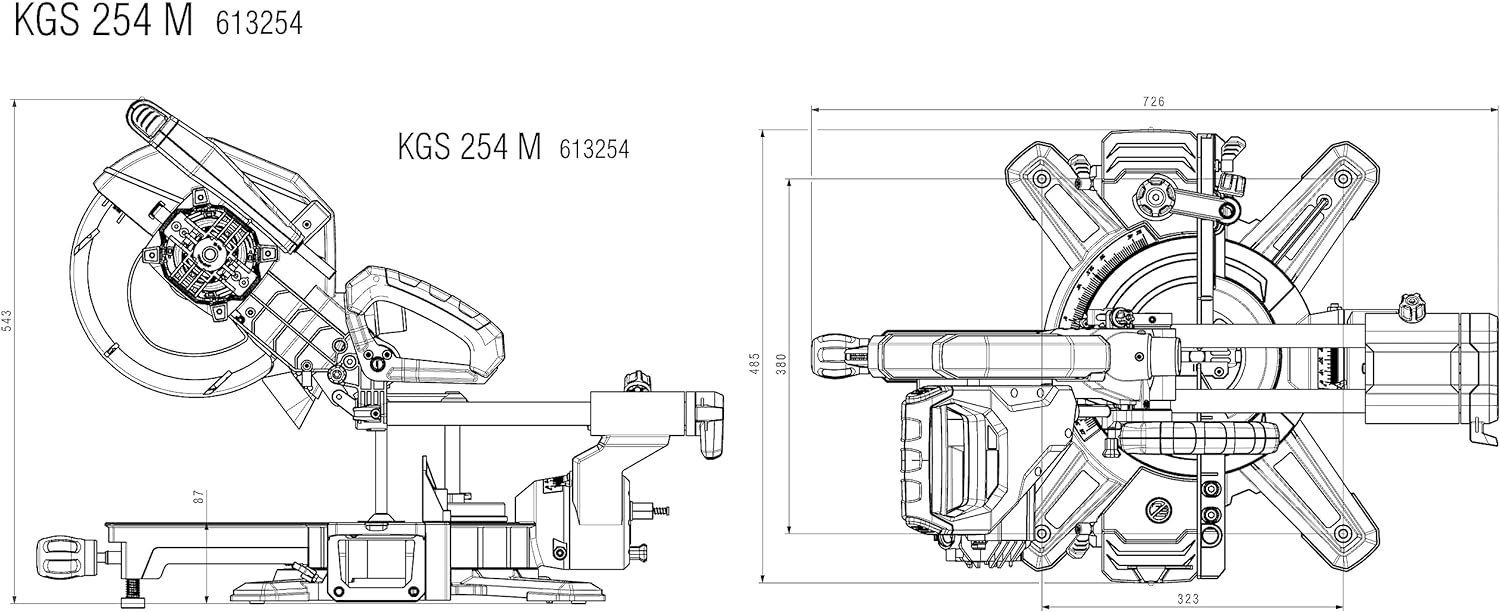 Metabo Scies: Metabo KGS 254 M Kappsäge – Neuf avec emballage d'origine à Bottighofen par zaap 5