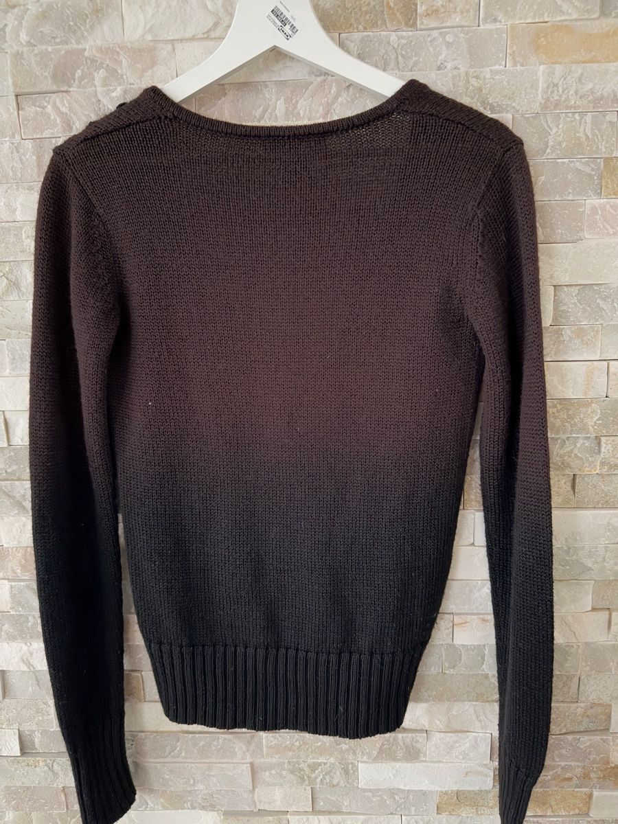Diesel Pullover & Sweatshirts: Damen Diesel Strickpullover Gr. M schwarz V-Ausschnitt Stick – Gebraucht aus Zürich von JOD213 2