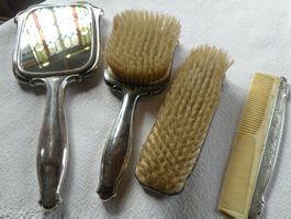 Pflegeset  versilbert um 1910