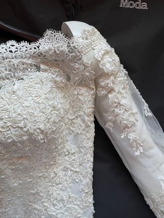 Extravagantes Brautkleid aus LA - Massgeschneidert Gr40/C85