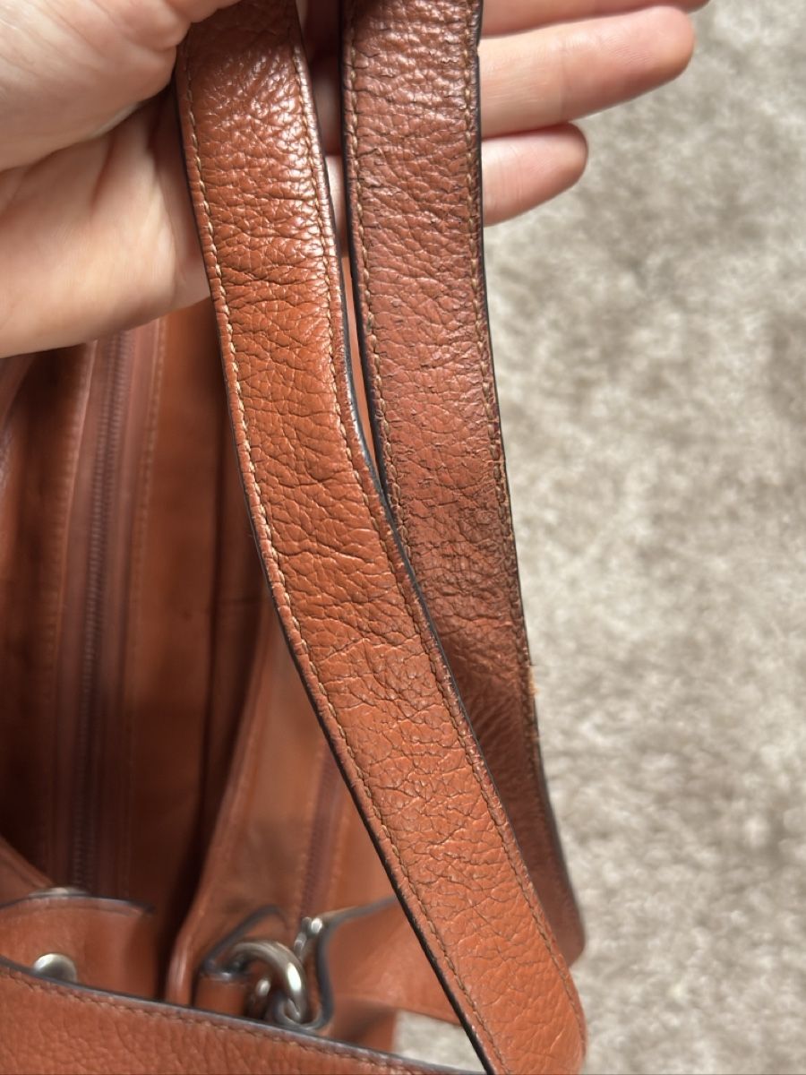 Borse da donna: Sac en cuir Hexagona marron  – Usato da Vuippens venduto da Anna_as 6