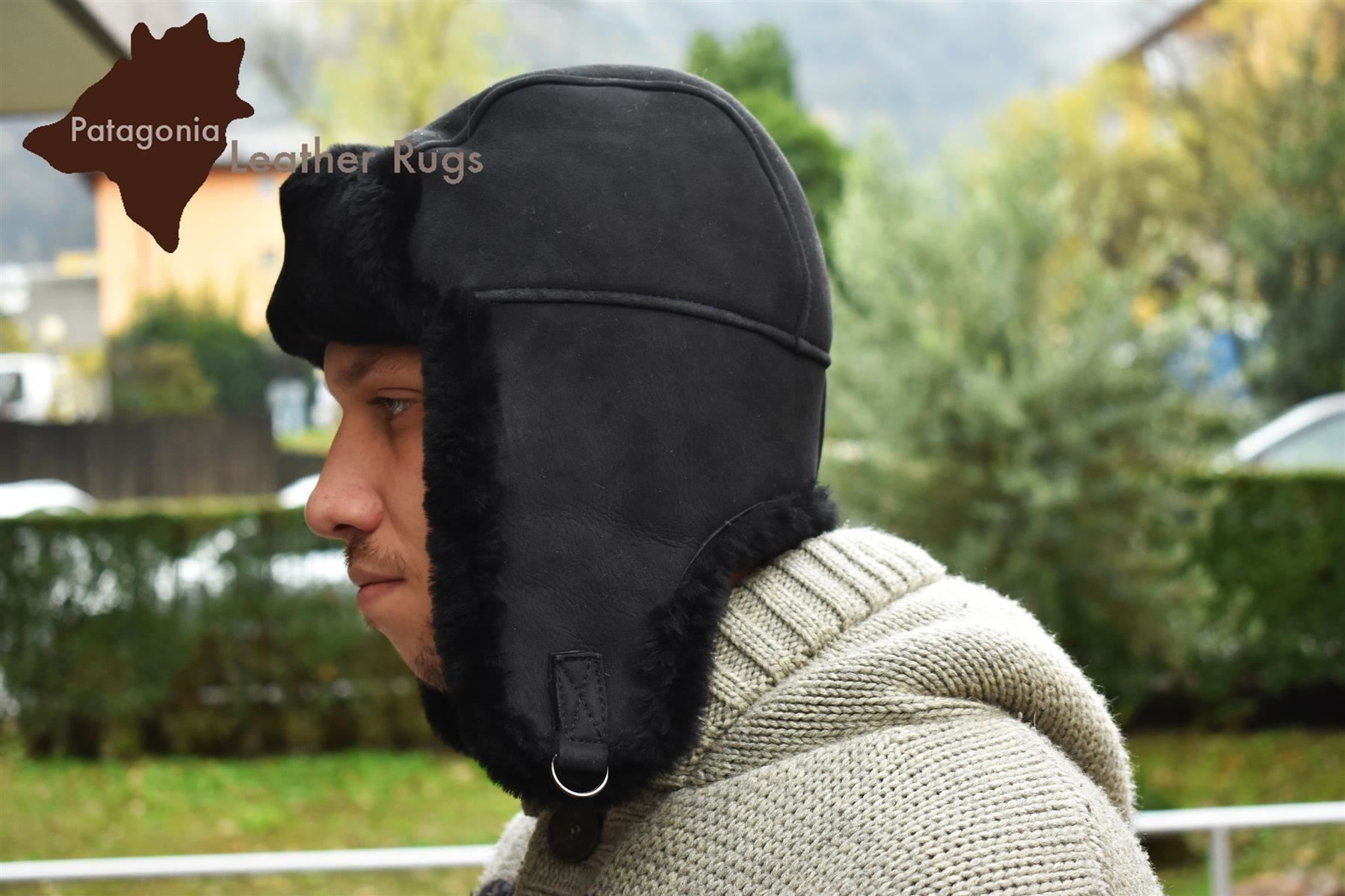 Copricapi, berretti & cappellini: Echt Lammfell-Fliegermütze – Nuovo e nell'imballaggio originale da Arbedo venduto da patagonialeatherrugs 4