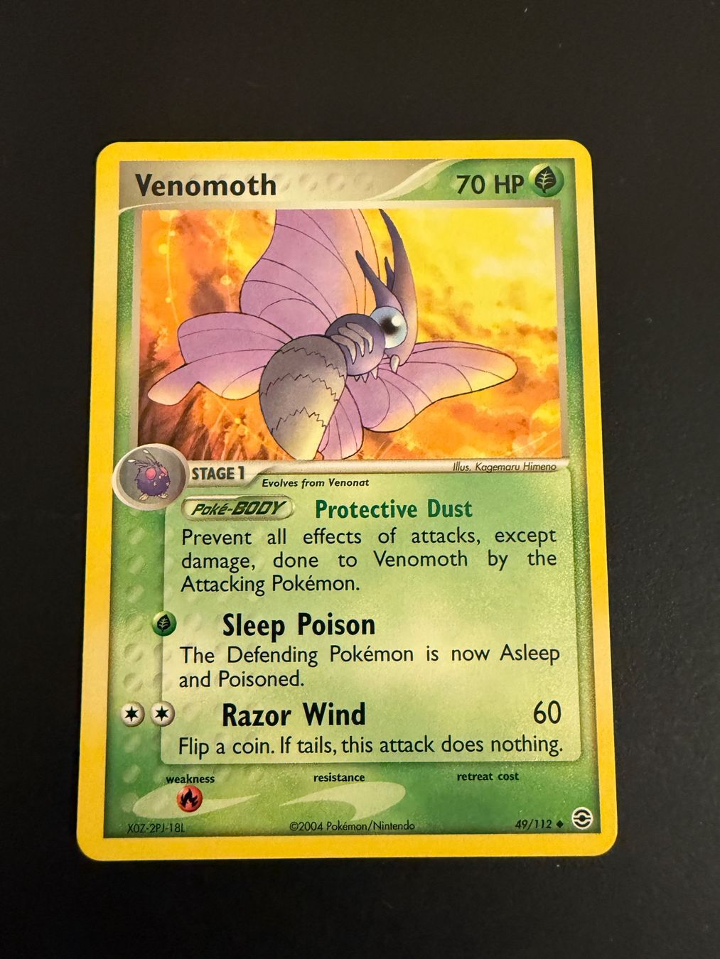 Pokémon Carte collezionabili: Venomoth 49/112 RG FireRed & LeafGreen – Usato da Zürich venduto da pokemon_cards