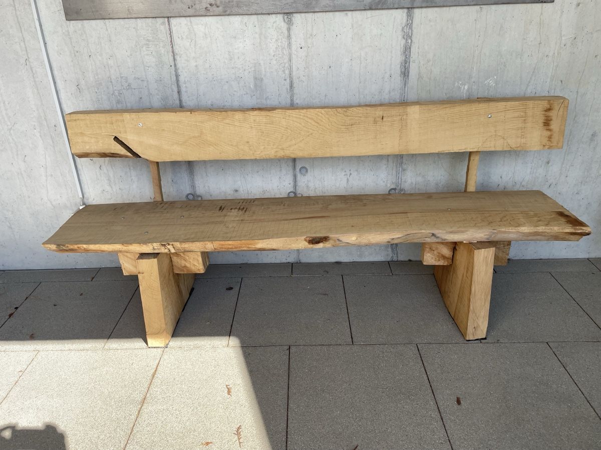 Bänke: Holzbank aus Buchenholz, einzigartig, Sägeroh – Neu (gemäss Beschreibung) aus Nussbaumen AG von Kexi07 1