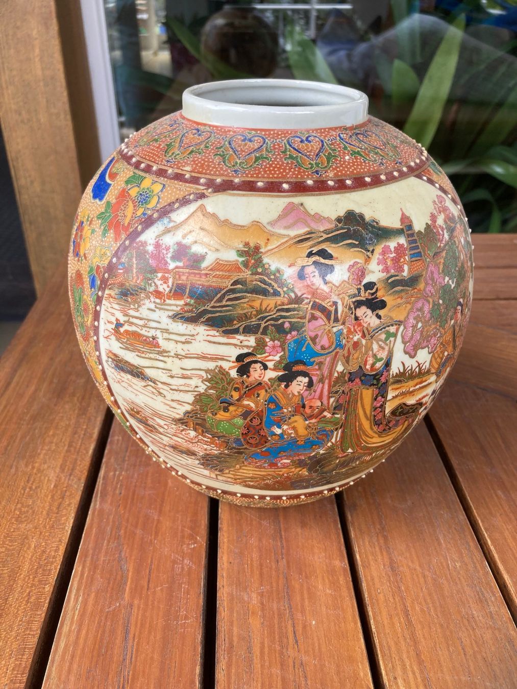 Vasi & Recipienti: Vase mit asiatischem Motiv 40x40 – Usato da Dörflingen venduto da rudis-55