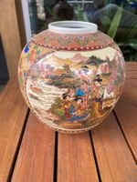 Vase mit asiatischem Motiv 40x40