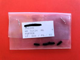 Märklin, 76124, 761240, 76150,  4 Stück Metall-Puffer, neu