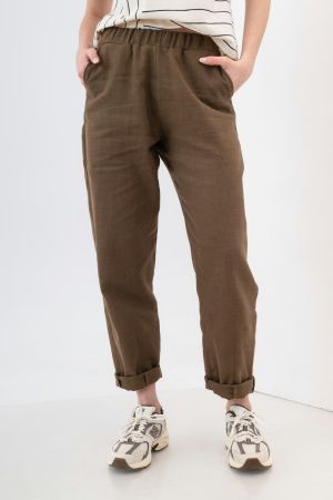 gewebte Hosen mit Gummibund