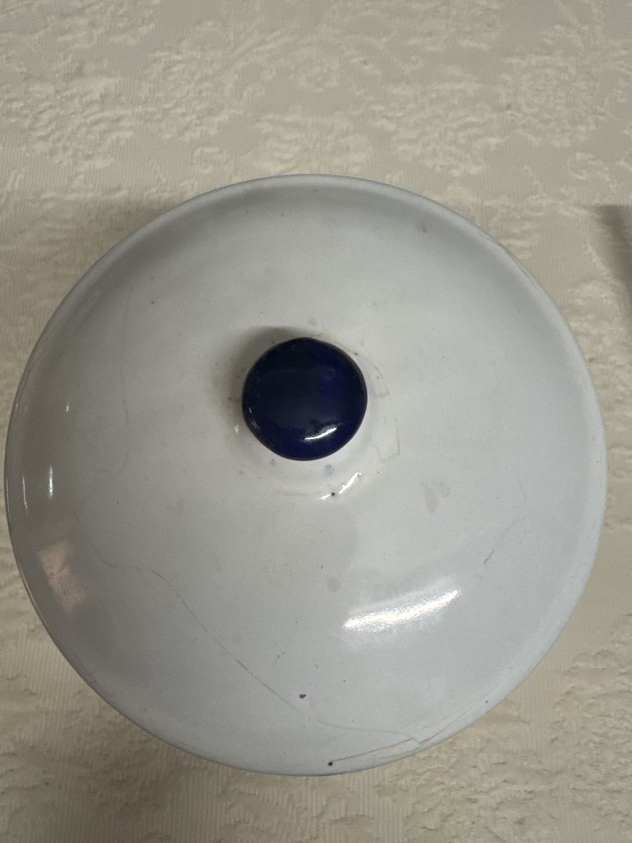 Pentole: Emaille Dose MASSA Vintage blau/weiss – Usato da Gams venduto da ver_n7n9 2