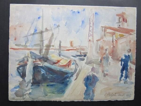 Gemälde: KÜNSTLER ?  AQUARELL SIGNIERT – Gebraucht aus Gersau von grafik-kunst 1