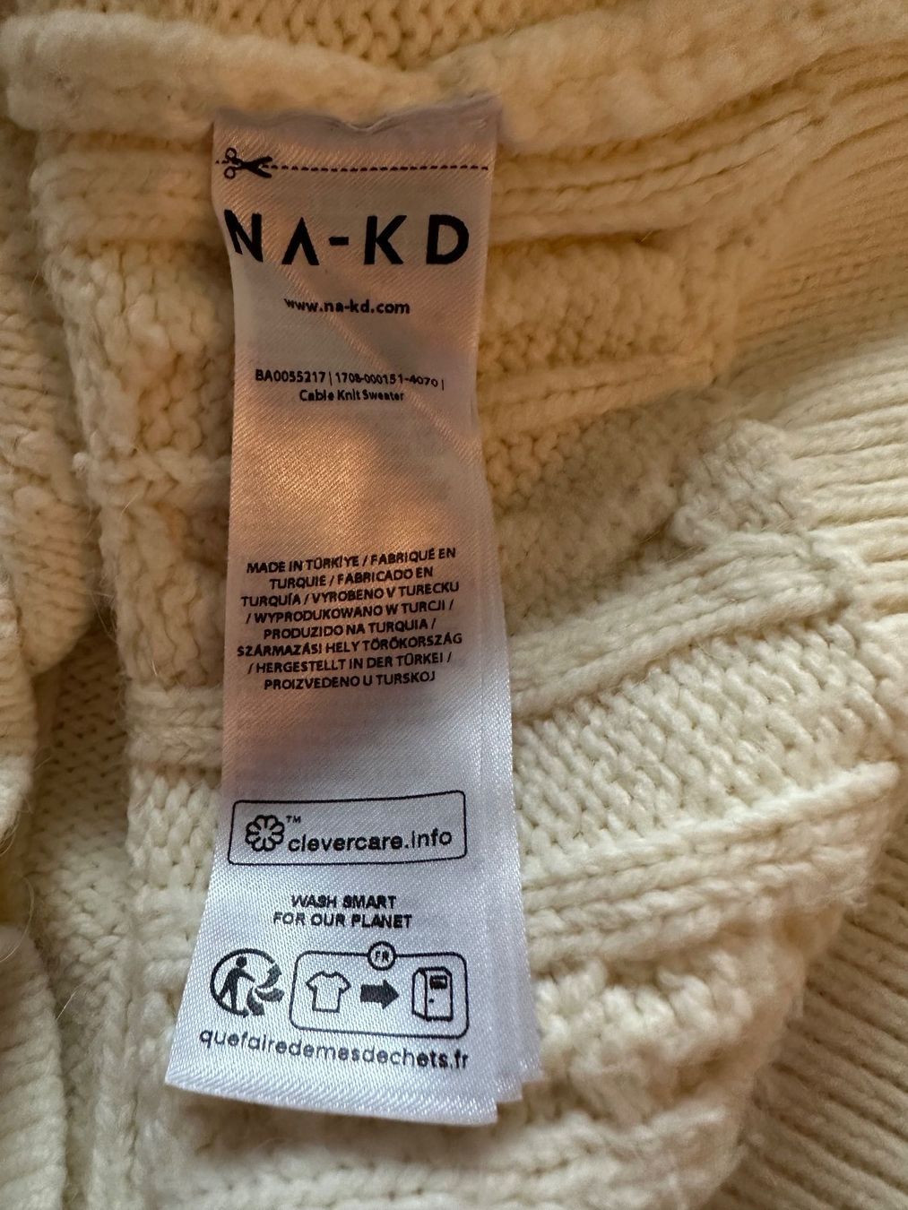 Na-kd Pullover & Sweatshirts: Oversize Pullver Josefine HJ, Elfenbein, S – Gebraucht aus Castagnola von petrkars11 4