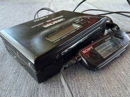 Sony WM-F707 Walkman Radio Cassette + Télécommande RM-WMBE