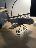 Dekoration Flugzeug Holz Metall Vintage Stil guter Zustand