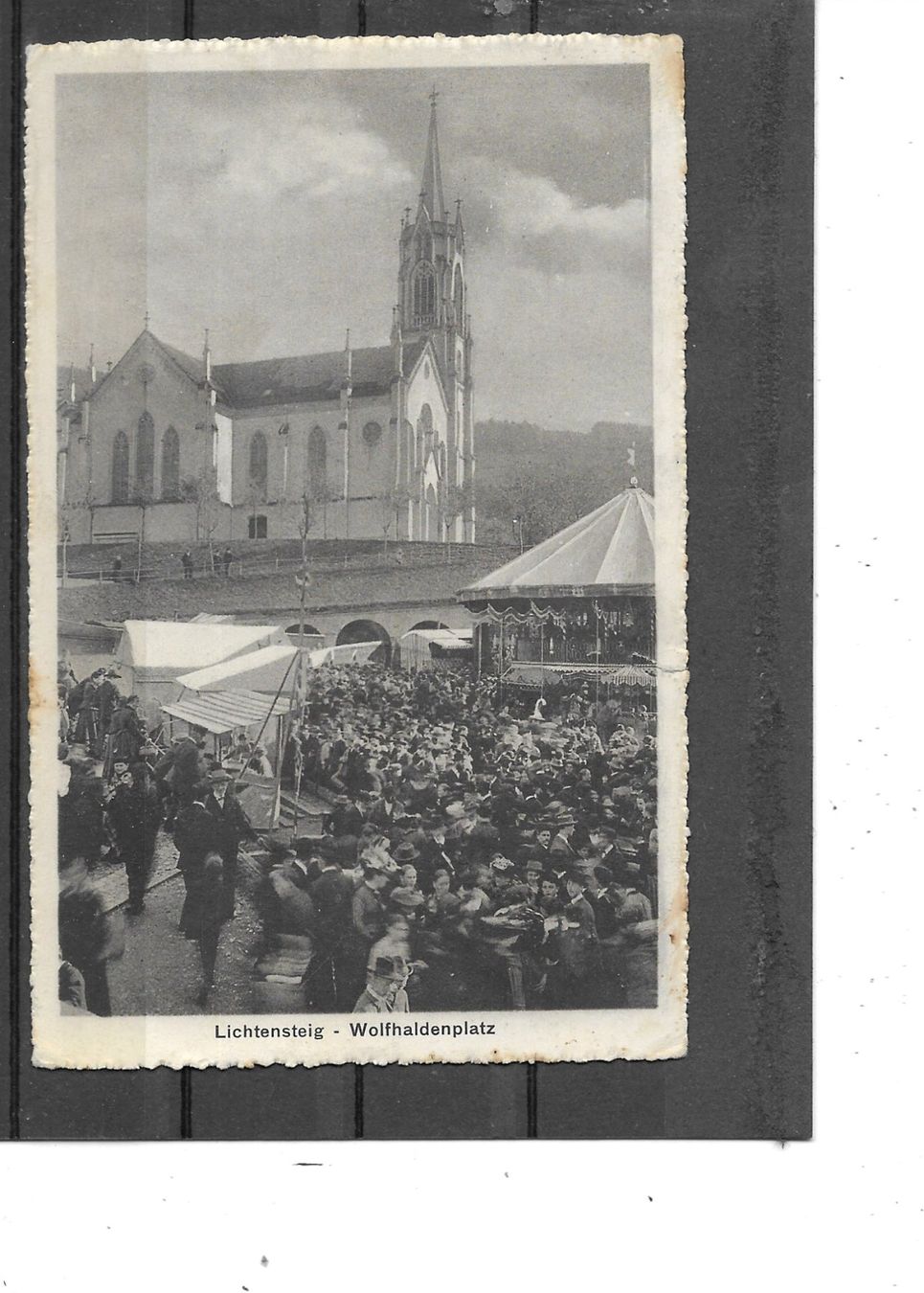 Cartoline postali: SG Lichtensteig 1920 Wolfhaldenplatz Fest – Usato da Schocherswil venduto da Wilare