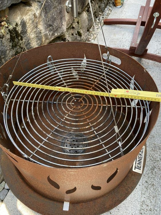 Feuerschale mit Windschutz und Grillrost Kaufen auf Ricardo