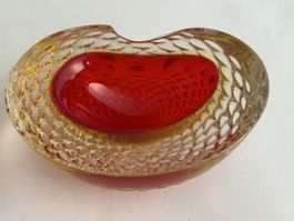 Schöne Glasschale MURANO GLAS Italy Glas Schale Vintage
