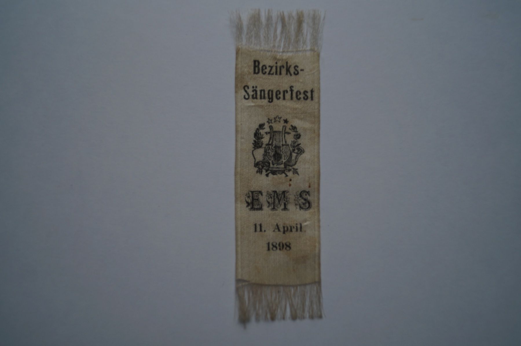 Swiss Placchette & Badge: Fest-Bändel Sängerfest Ems – Usato da Scheid venduto da dirauls 1