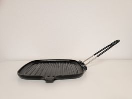 LE CREUSET quadratische Grillpfanne aus Gusseisen, vintage