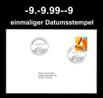 -9.-9.99--9 Einmaliger Datumsstempel auf Beleg, Ennenda