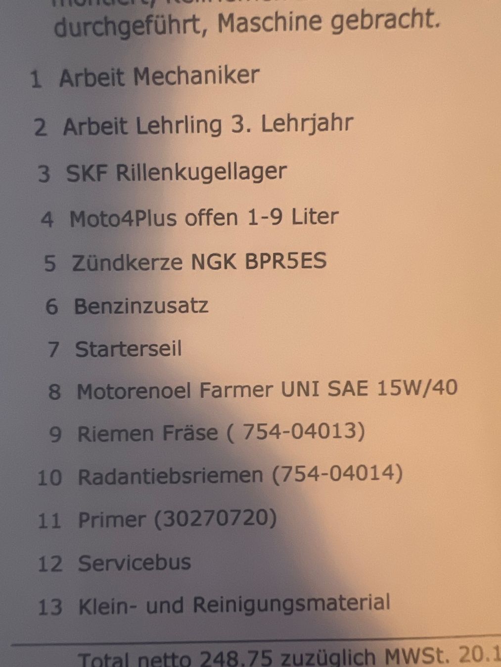 Mtd Alle Maschinen: MTD Schneefräse M56 - frisch ab Service – Gebraucht aus Schönenberg ZH von Bosh 8