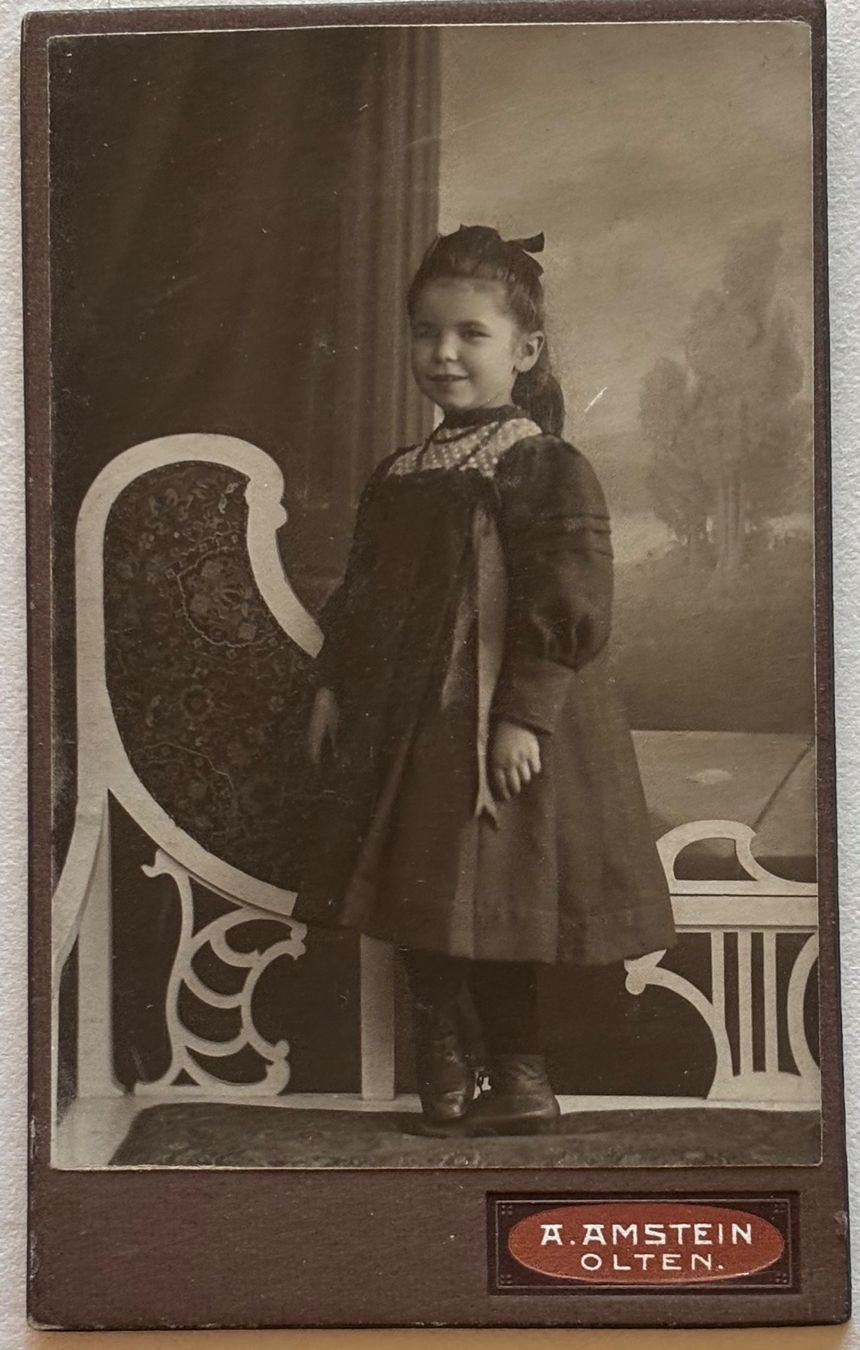 Cartes postales: CDV A. Amstein, Olten - Mädchen, Kind – D'occasion à Frauenfeld par Merk52