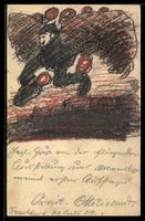 Handgemalt sign. Otto Eichrodt: Karlsruh