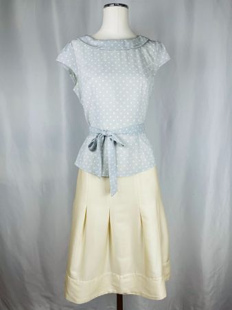 Eleganter, cremefarbener Rock, H&M, Gr. 38