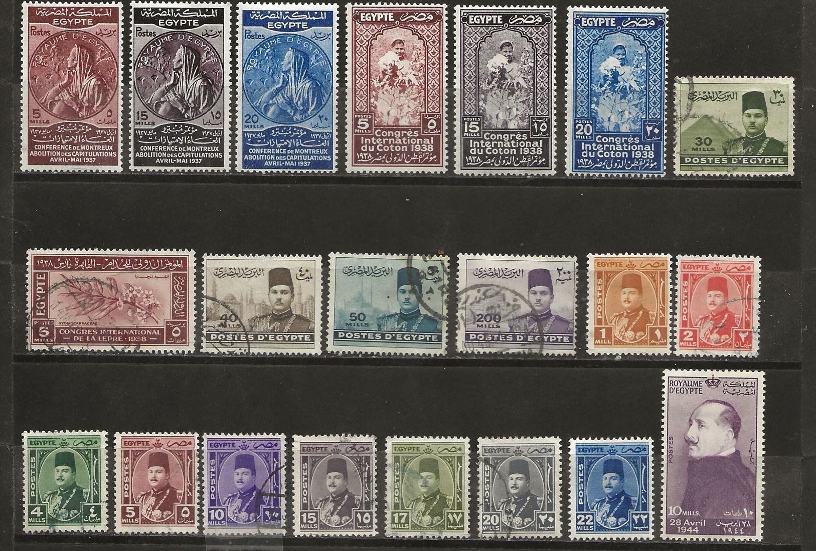Tutti i francobolli: Egypte 1937 ... – Usato da Sion venduto da PierreP01