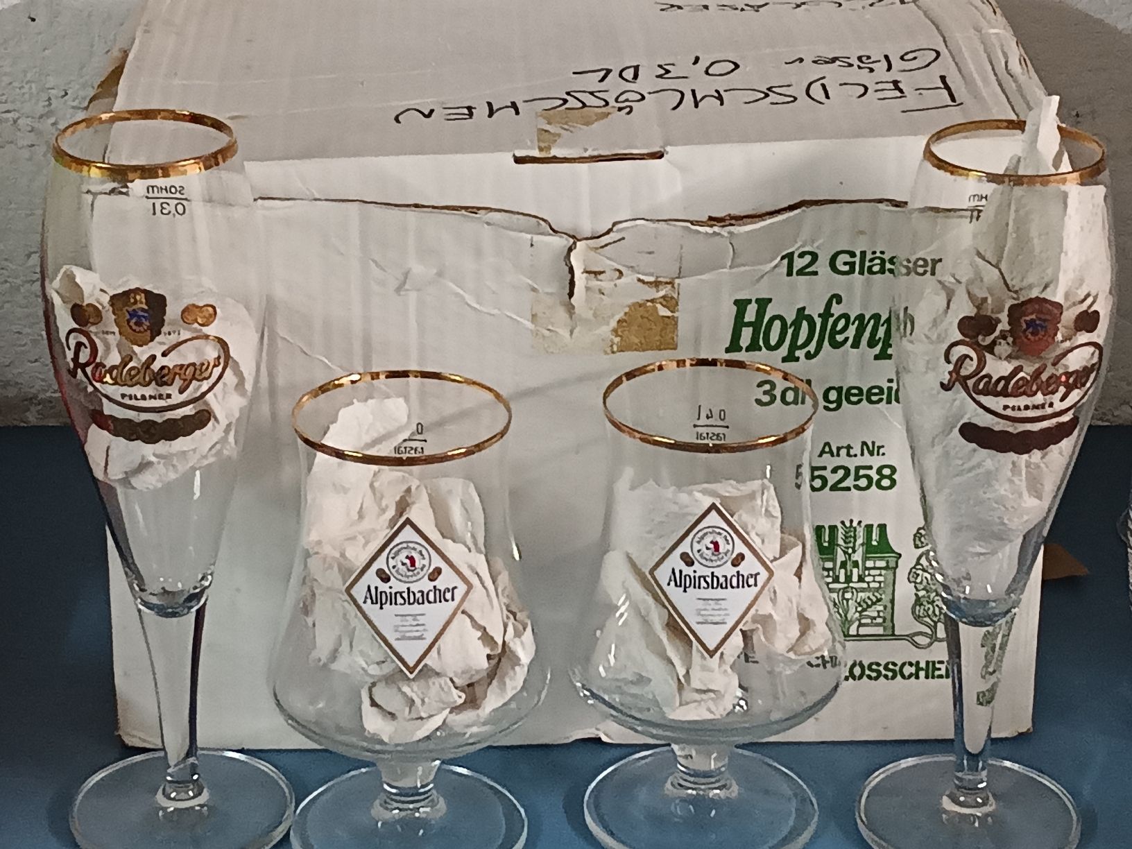 Bicchieri: Grosses Paket Bier-Wein-Wasserglaeser – Nuovo e nell'imballaggio originale da Zürich venduto da Mitzi6 3