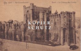 Gand (Gent) - Le Château des Comtes (mit altem Auto) /bf