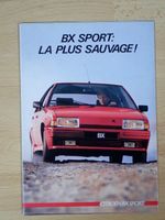 Citroen BX Sport - Prospekt Frankreich 3.85 - U007