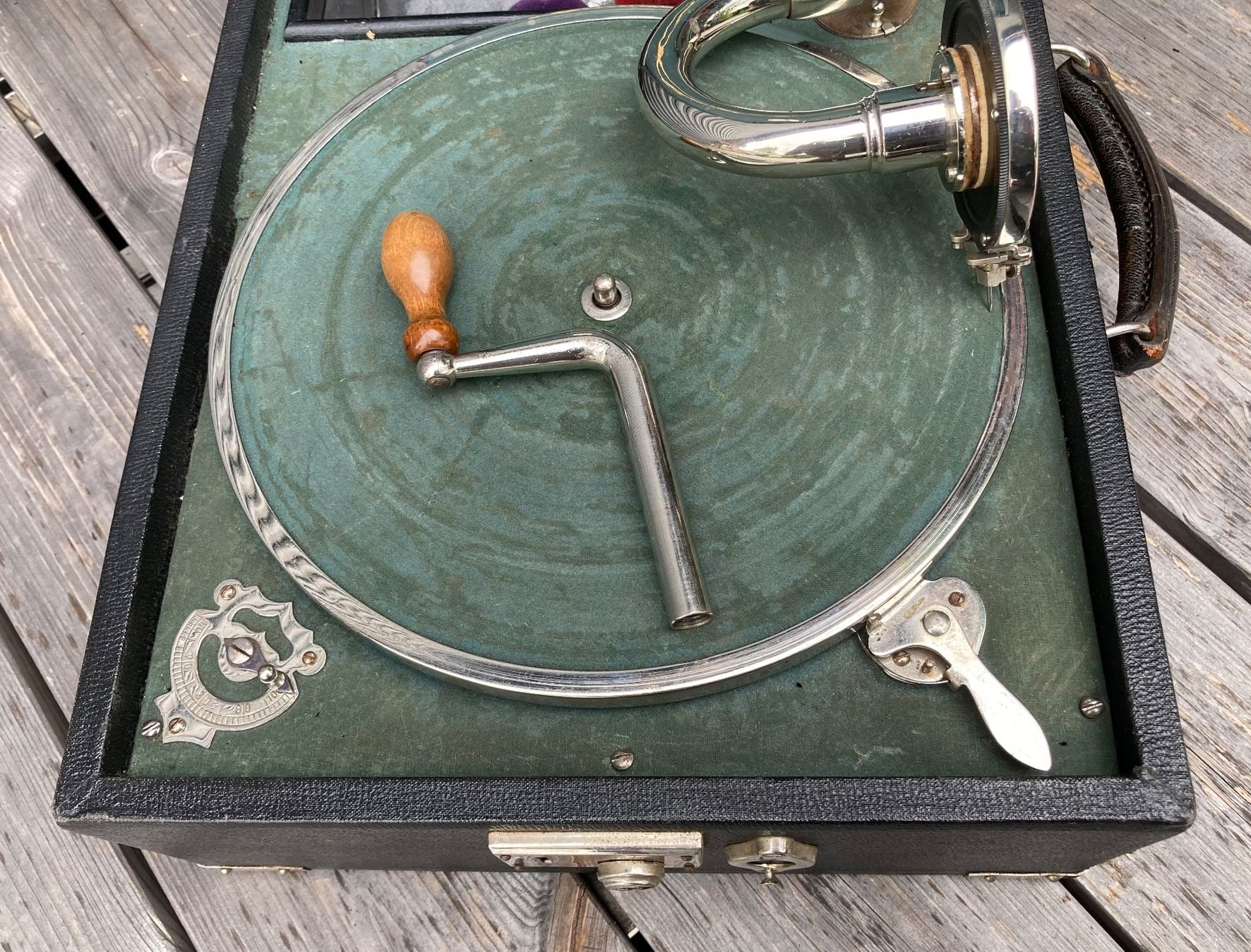 Giradischi: antikes Grandophone Koffer Grammophon – Usato da Lüchingen venduto da Eeizo 1