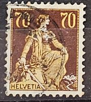Helvetia mit Schwert Nr. 135,  1915