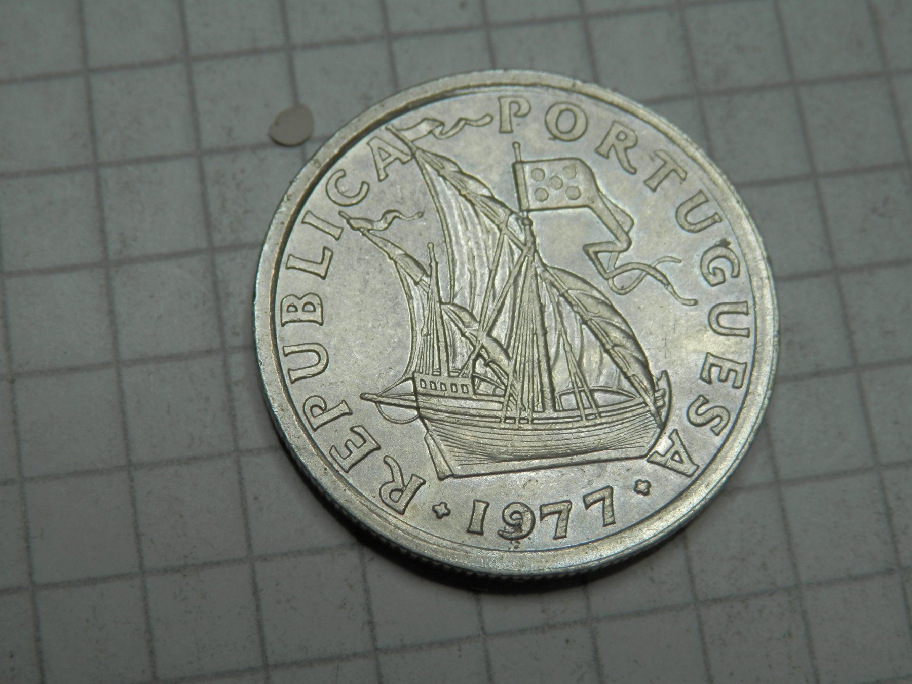 Alle Münzen: Portugal 2.5 Escudos, 1977 – Gebraucht aus Weiach von weiach81