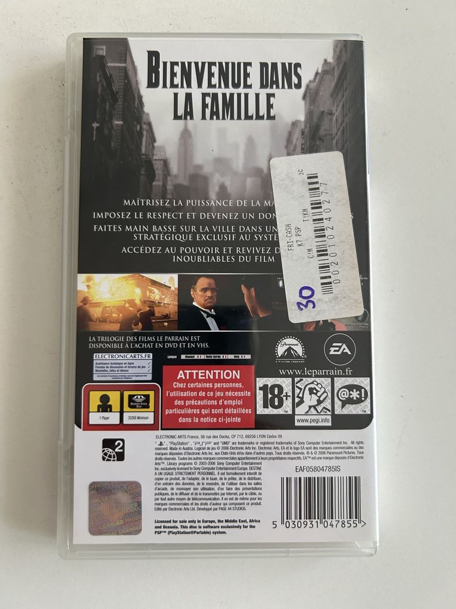 Jeux: Le Parrain fra – D'occasion à Pully par PongDayOne 1