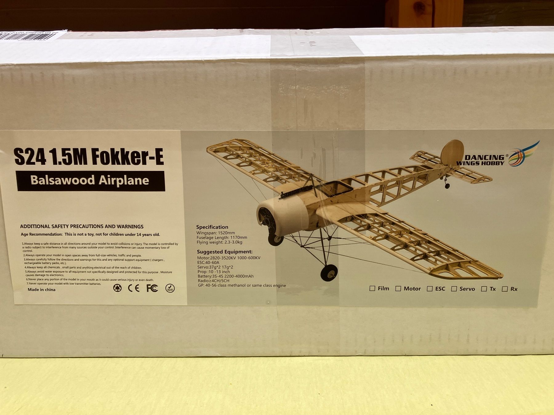 Modellismo RC: Fokker EIII by DW im Vertrieb von Pichler – Nuovo e nell'imballaggio originale da Mühledorf SO venduto da Huetzer
