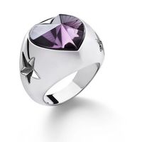 Bague BACCARAT-Paris „Étoile de mon Cœur“, Argent & Cristal