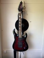 Cort X-11 E-Gitarre schwarz/rot – HSH – Floyd Rose Tremolo