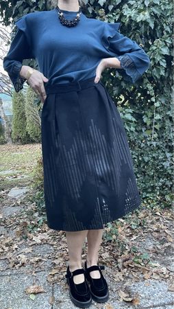 Glamour Gonna lunga di Lana-tg M-per inverno 👍