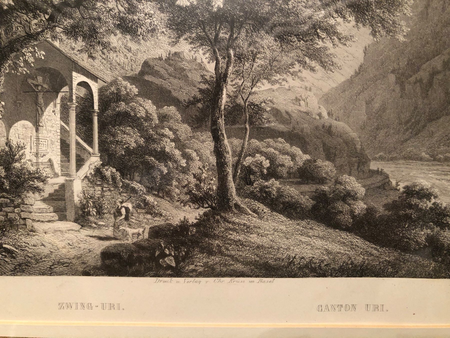 Incisioni: Original STAHLSTICH von C.HUBER um 1860. – Usato da Wald ZH venduto da mlnt 1