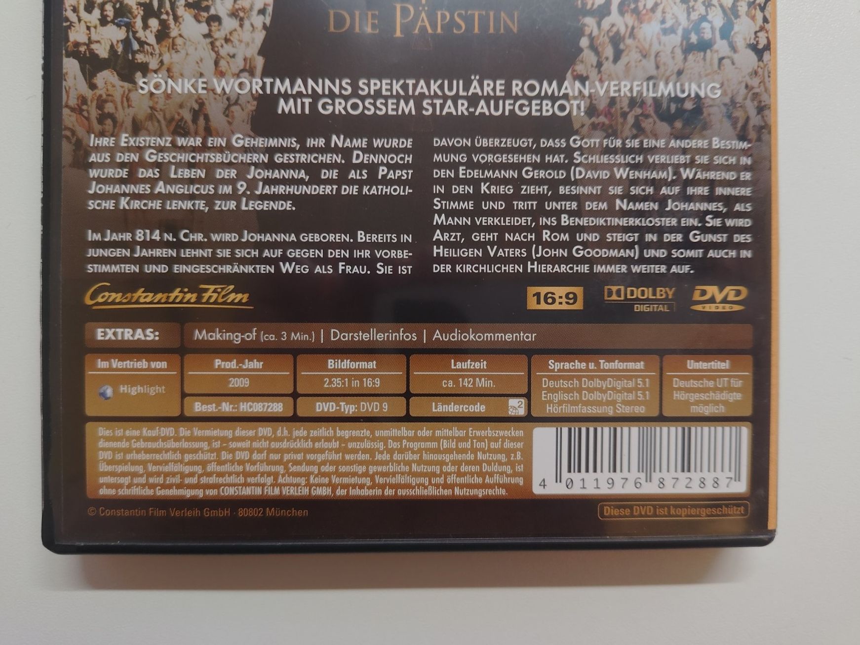 Tous les DVDs: Die Päpstin – D'occasion à Liestal par Kratzilla 3