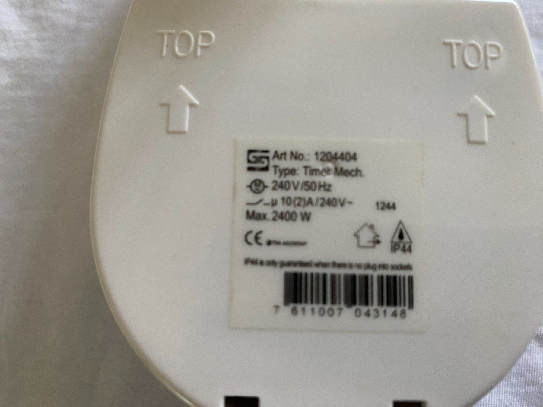 Spine: Mechanischer Timer  2400 W.  (1204404) – Usato da Allenwinden venduto da Obalu 1