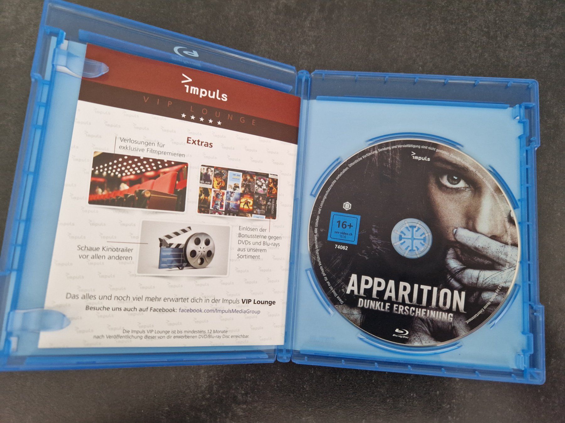 Tutti i DVDs: Apparition Blu-Ray Topzustand – Usato da Buchs SG venduto da Herc01 1