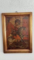 Ikone, Heiliger Georg Drachentöter,Bild 54x38cm