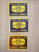 Trois autocollants vintage sur la parole de Dieu
