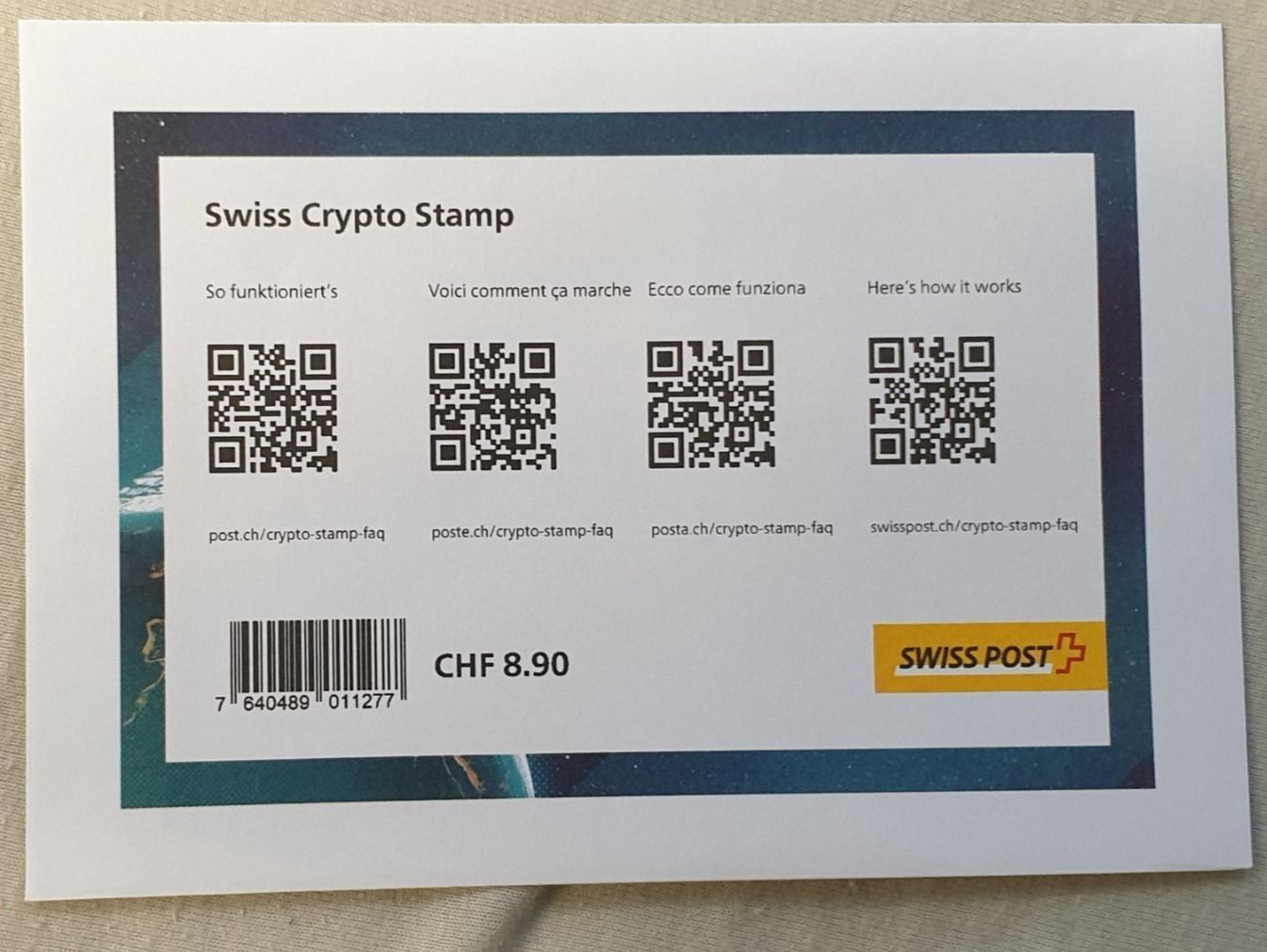 Tutti i francobolli: (884) Ungeöffnetes Crypto Stamp!! – Nuovo e nell'imballaggio originale da Schwarzhäusern venduto da Inot3 1