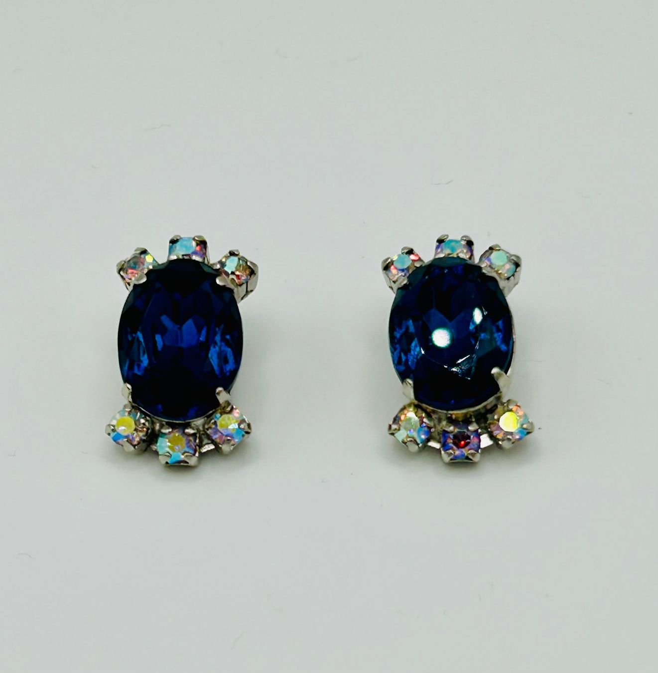 Boucles d'oreille: Ohrclips mit blauem Stein – D'occasion à Turgi par dewi2003