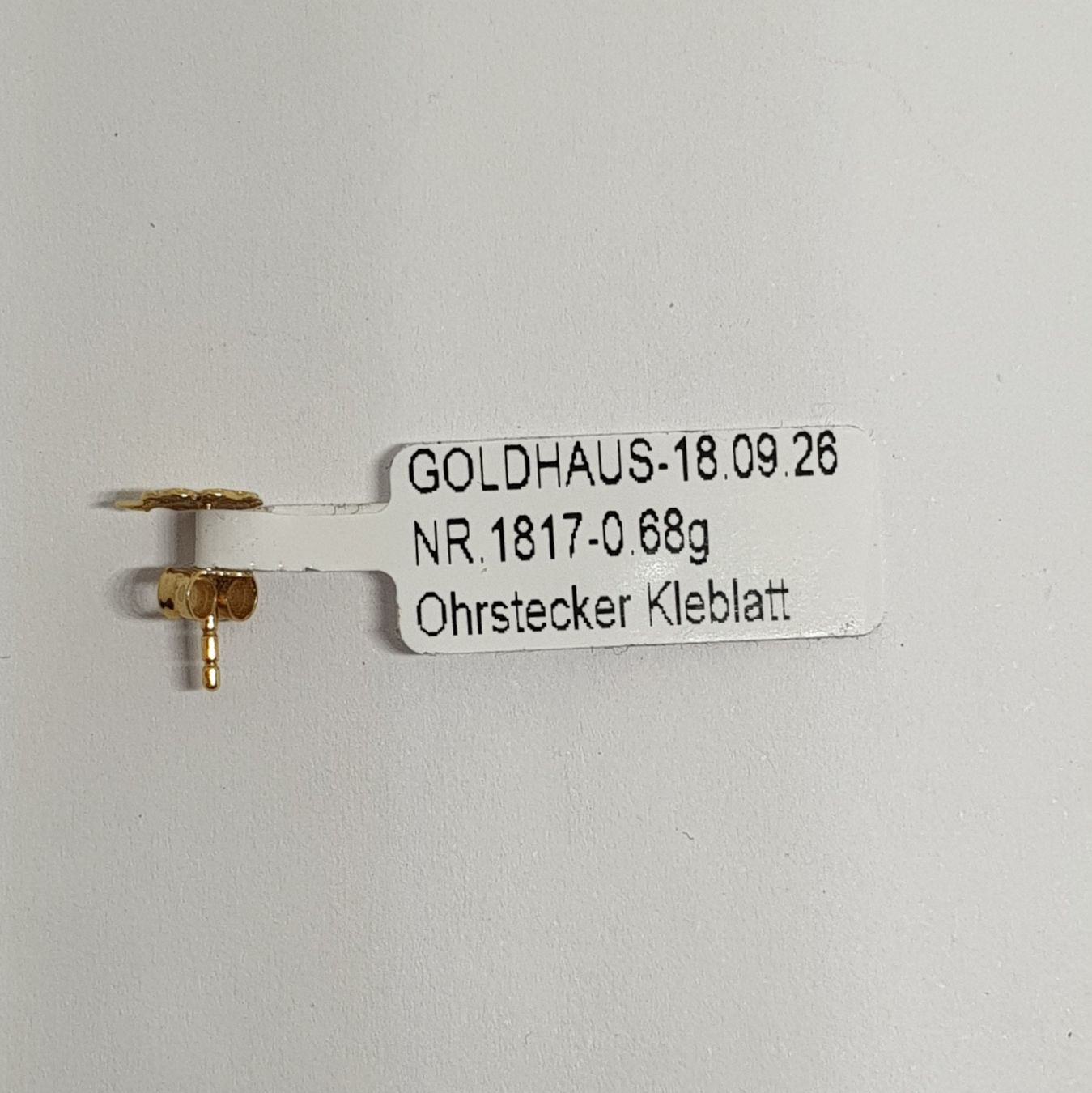Orecchini pendenti & Orecchini a lobo: Echt 18K Gold - Kleeblatt Ohrstecker – Usato da Luzern venduto da luzerngoldhaus 2